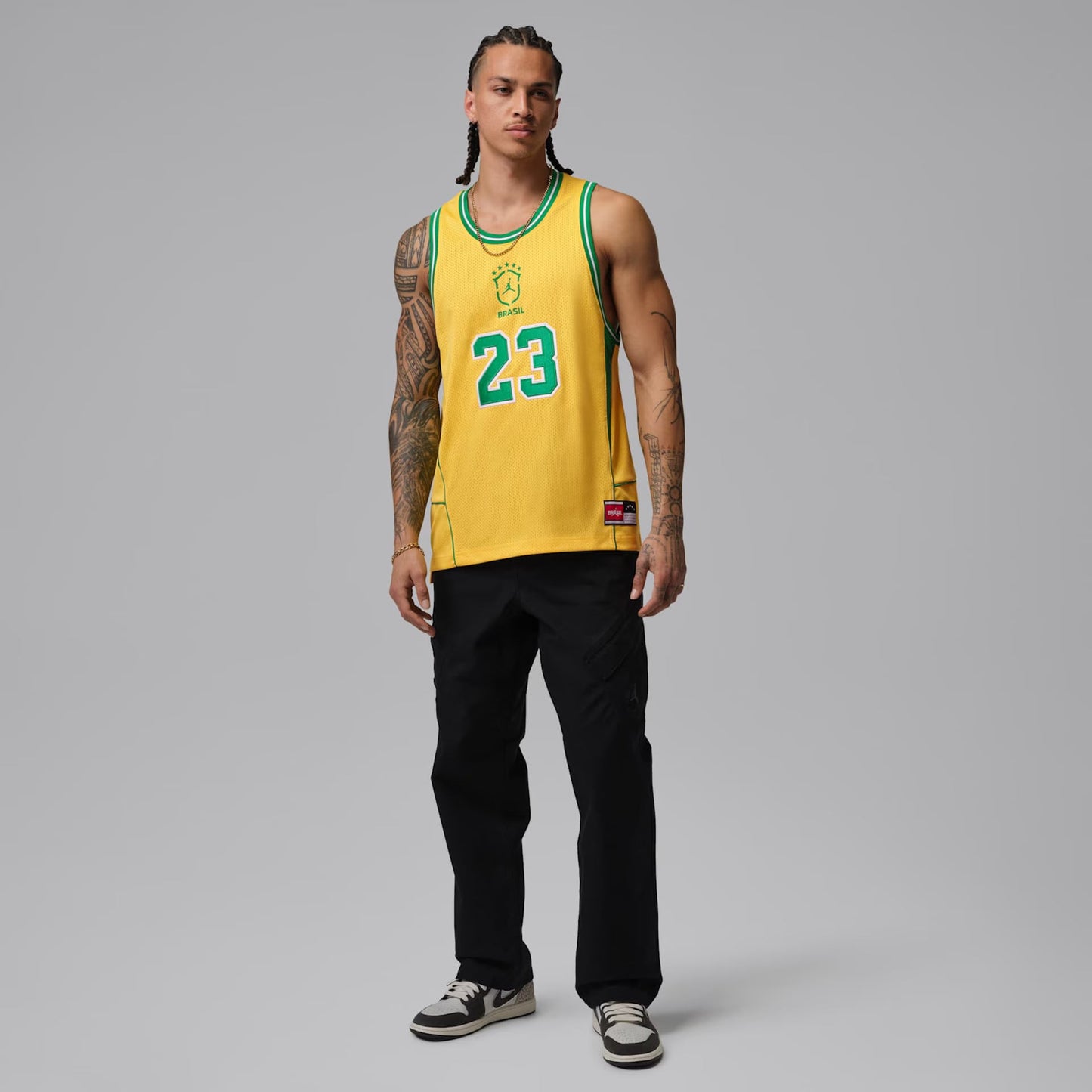 Regata Brasil Jordan Essentials Mesh Masculina
