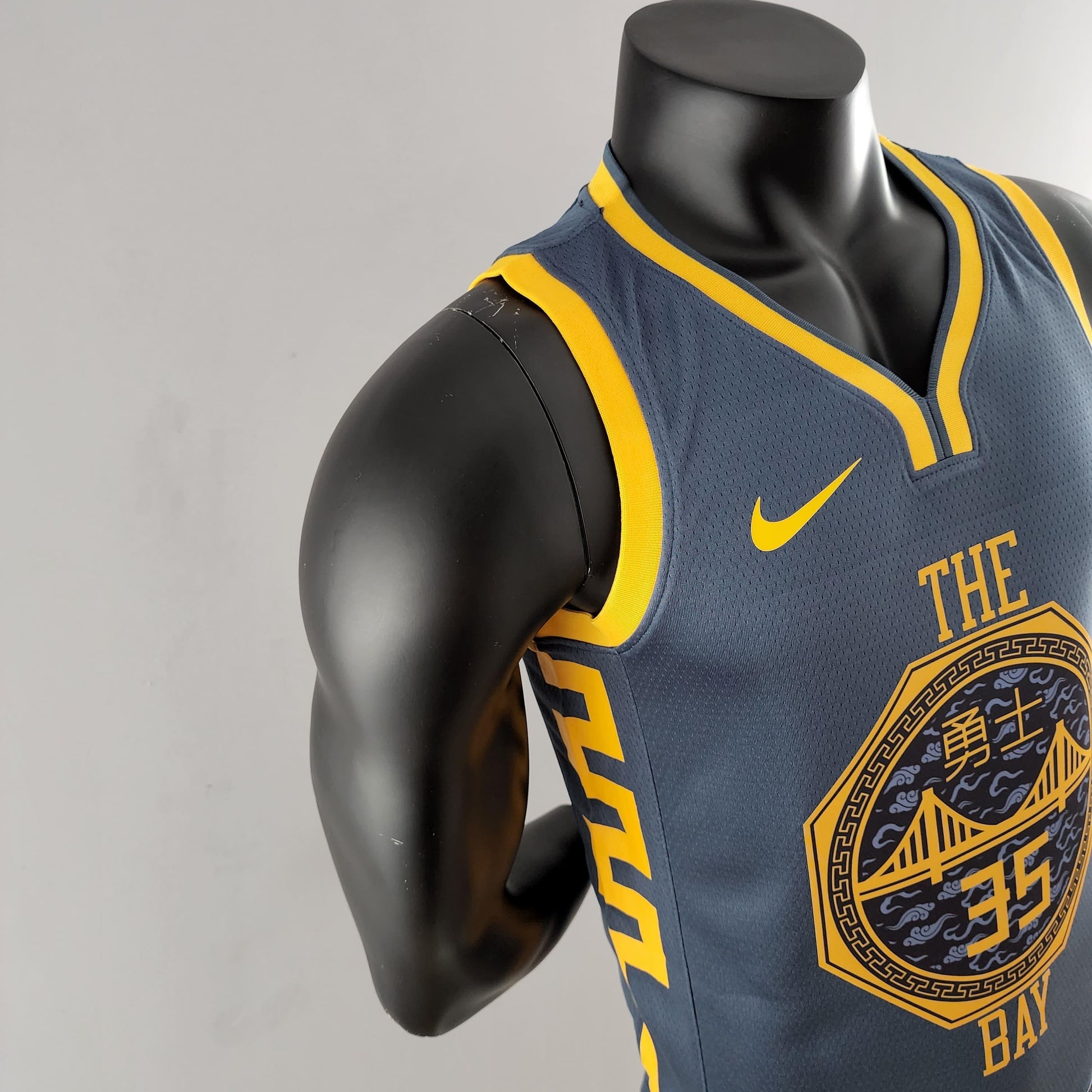 Regata NBA Golden State Warriors - Kevin Durant #35 Japan Edition Grey - ResPeita Sports