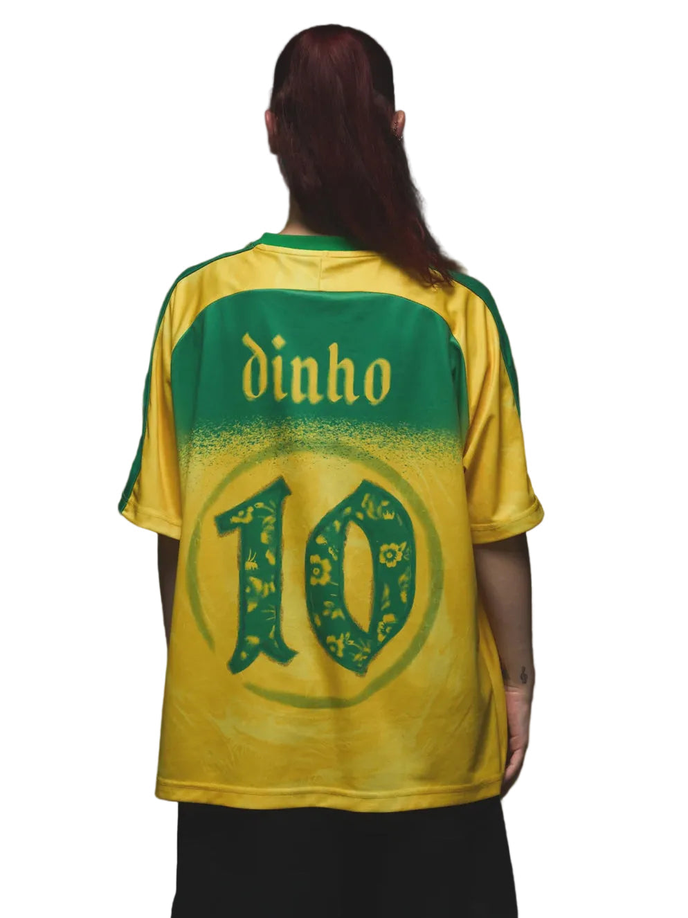 Camisa Retrô "do Dinho" Toda a  carreira do Bruxo R10 - em uma única camisa.