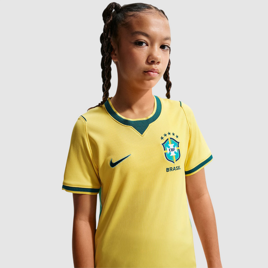 Camisa Brasil Nike I 2026/27 Torcedora Pro Criança