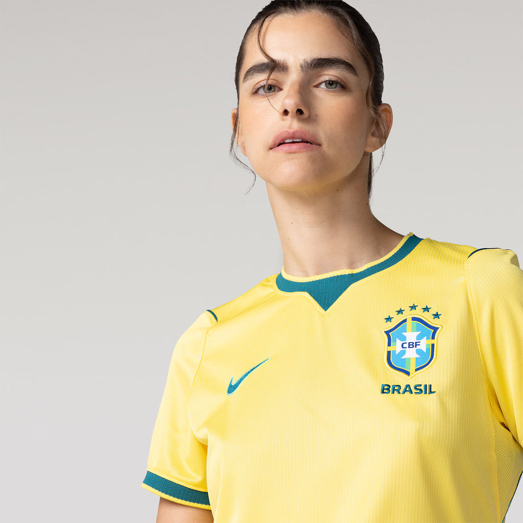 Camisa Brasil Nike I 2026/27 Torcedora Pro Feminina