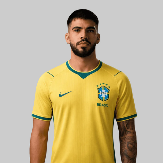 Camisa Brasil I 2026/27 Torcedor Masculina PRONTA ENTREGA (ESTOQUE EM SP)