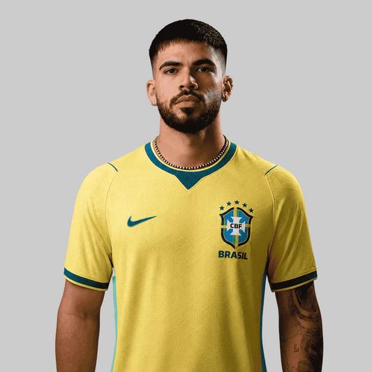 Camisa Brasil I 2026/27 Jogador Masculina PRONTA ENTREGA (ESTOQUE EM SP)