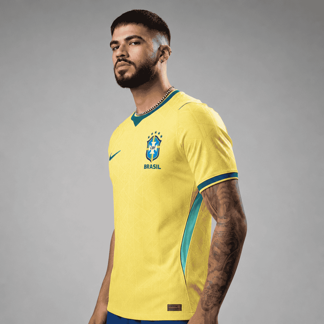 Camisa Brasil I 2026/27 Jogador Masculina PRONTA ENTREGA (ESTOQUE EM SP)