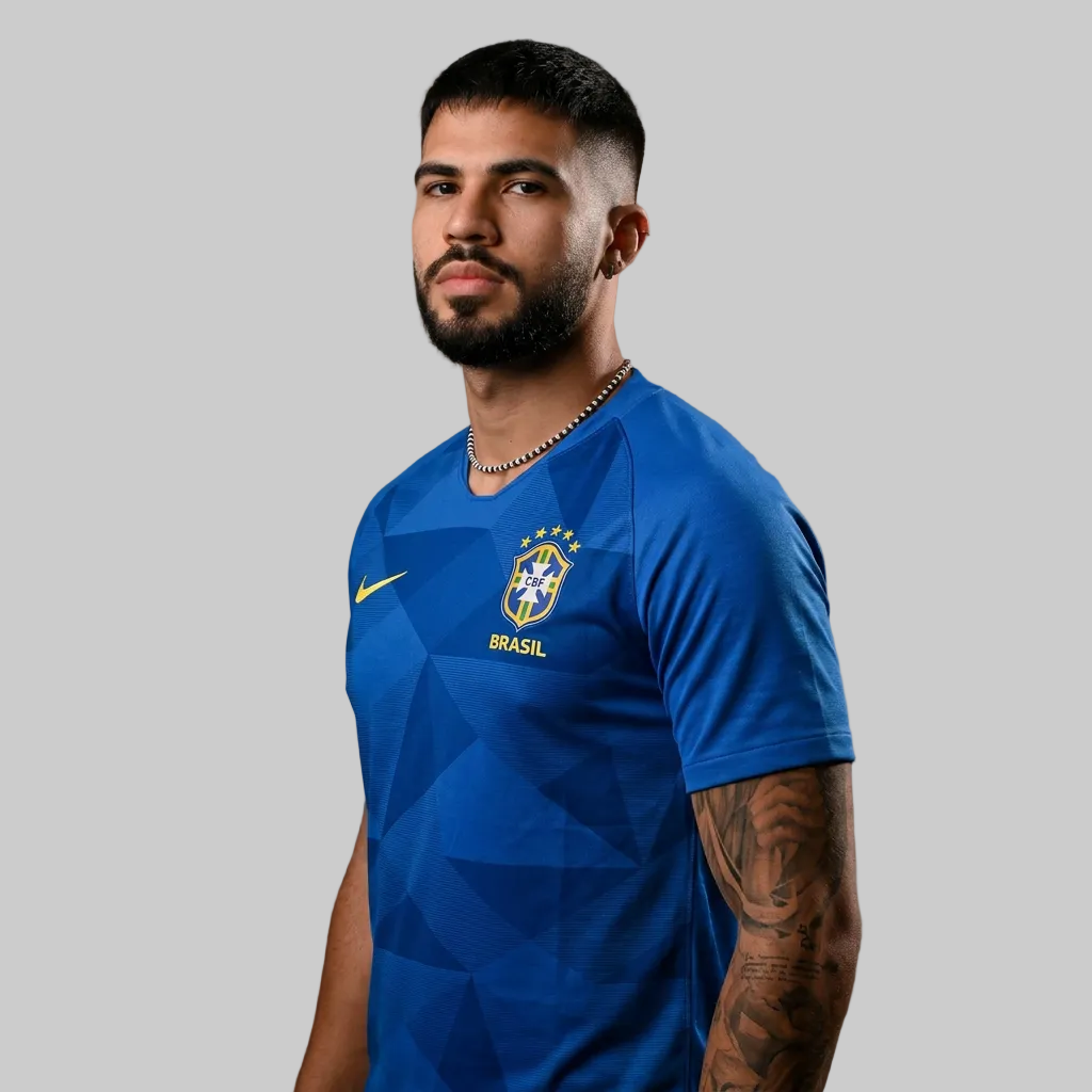Camisa Brasil II 2018 Retro Masculina PRONTA ENTREGA (ESTOQUE EM SP)