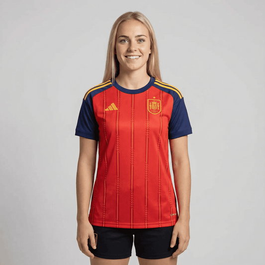Camisa Espanha I 2026/2027 Torcedora Feminina