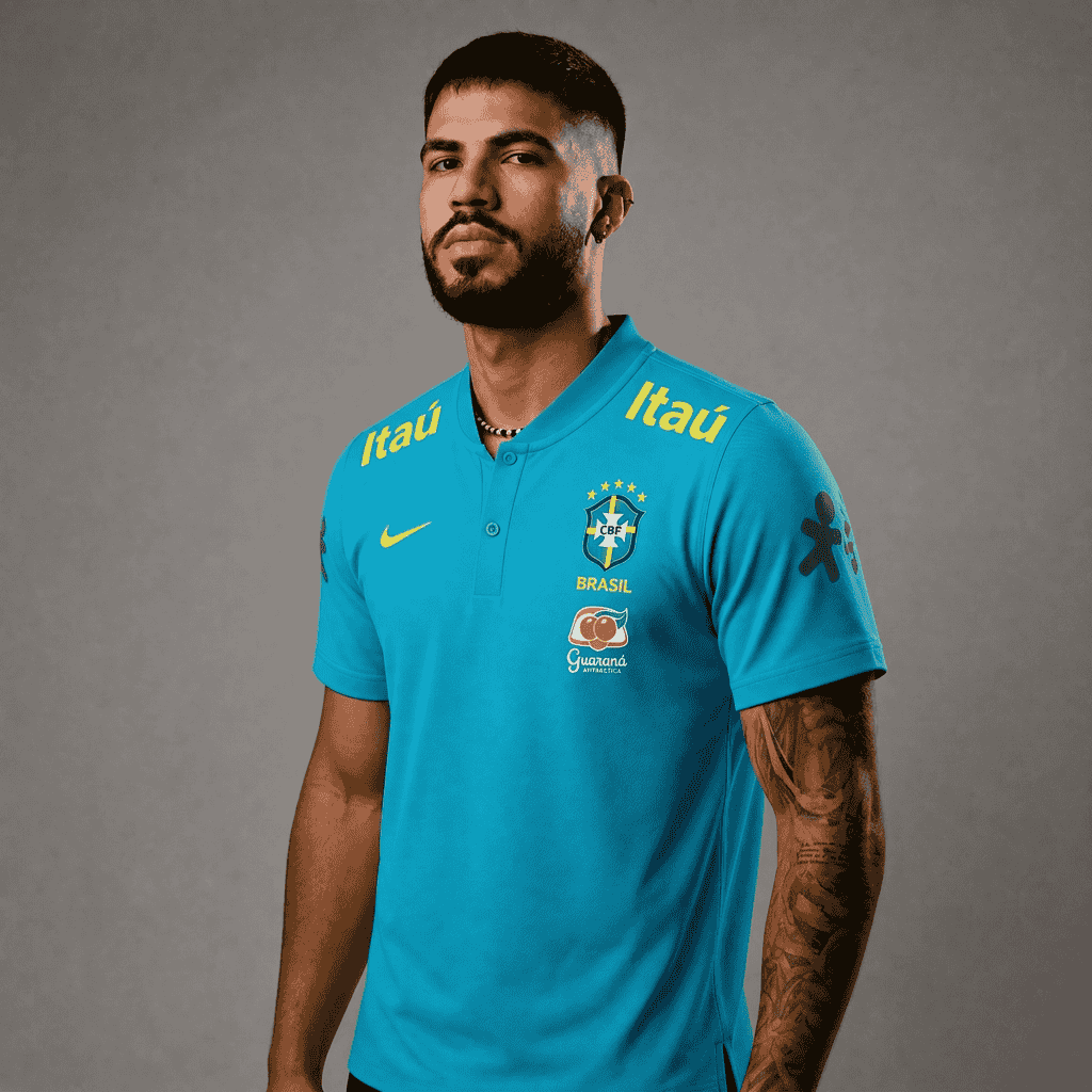 A Camisa de Viagem da Seleção Brasileira 2021/22 PRONTA ENTREGA (ESTOQUE EM SP)